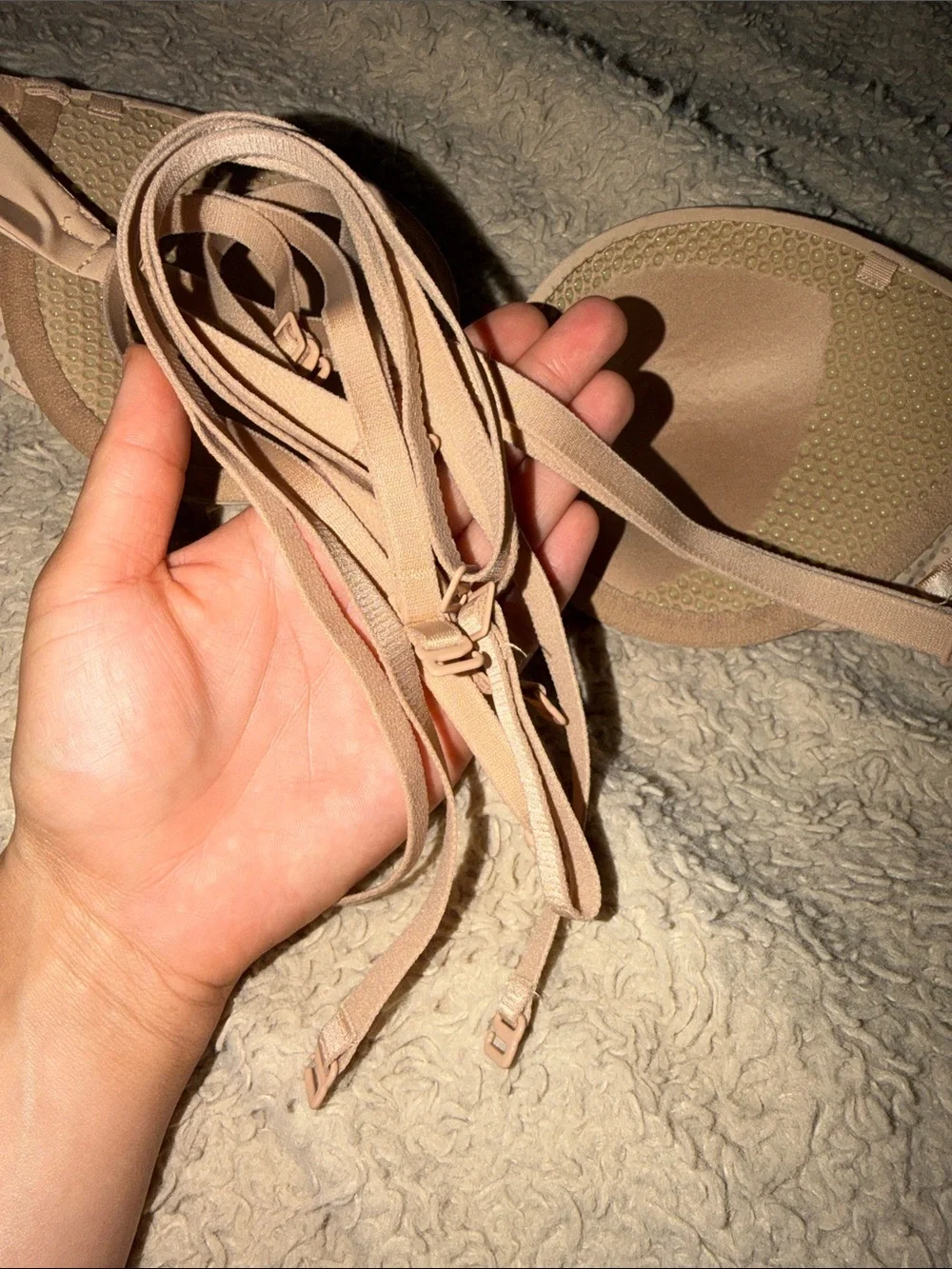 SKIMS Light Beige Strap-Convertible Push-Up Bra